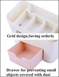 Cosmetics Storage Box, Cosmetic Make Up Organiser Display Table Desktop Storage Stand, Cosmetic Drawer Type Storage Box Case Holder Brush Pen Jewelry Organizer Saving Space (Multicolor) 
